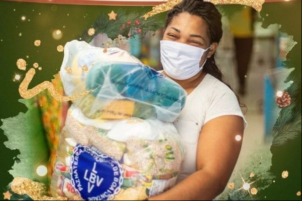 Campanha de Natal da LBV arrecada doações para famílias carentes