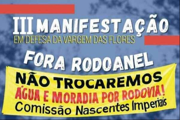 Manifestação em Contagem contra Rodoanel, defende moradias e meio ambiente