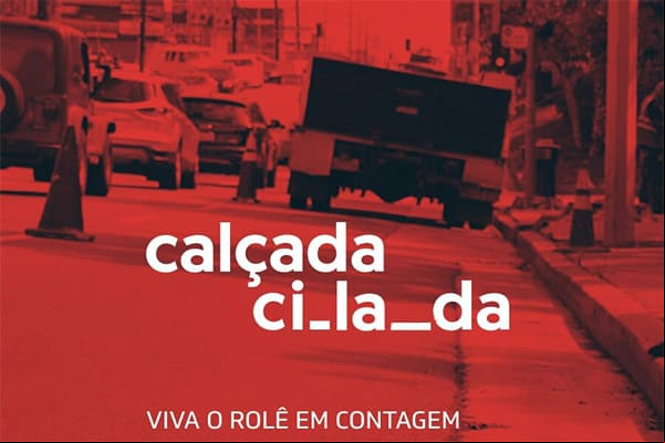 Campanha Calçada#Cilada faz intervenção em Contagem