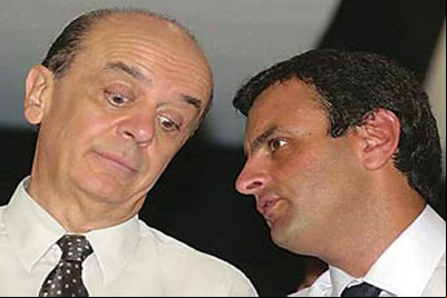 Aécio desmente que partido tenha optado por Serra nas próximas eleições.