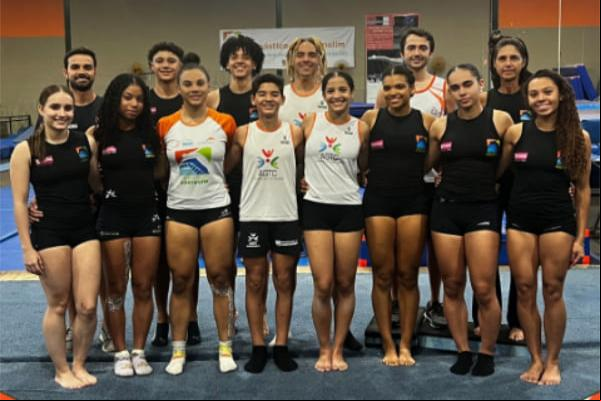 Atletas de Contagem disputam Pan-Americano de Ginástica de Trampolim
