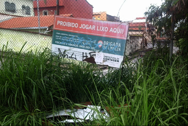 Moradores reclamam a falta de capina