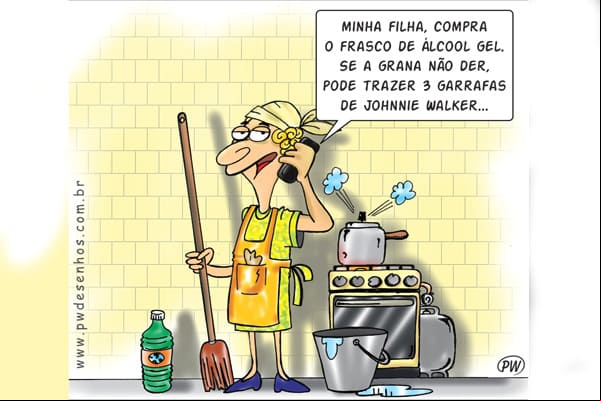 Coronavírus - Charge: Paulo Werner
