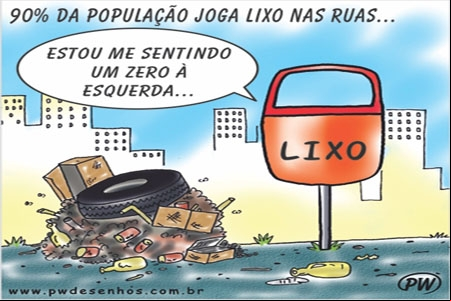 A maioria não joga lixo no lixo