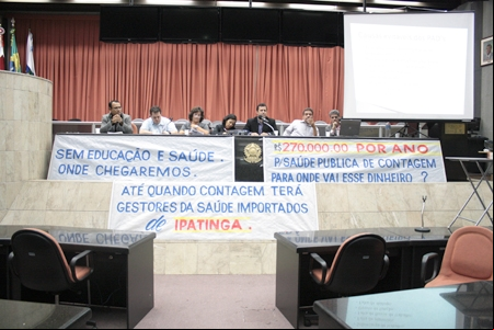 Alerta na saúde pública de Contagem