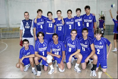 Minas vence Oympico no Campeonato Estadual de Voleibol Infantil Masculino.