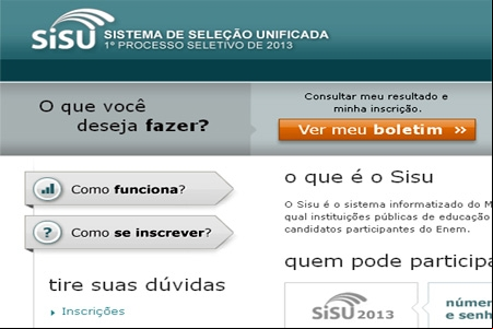 Resultado da primeira chamada do Sisu está disponível
