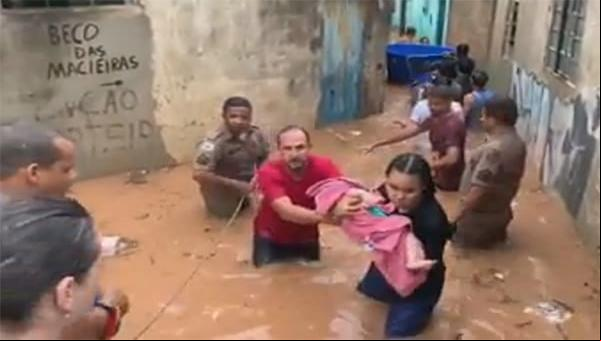 Temporal causa prejuízos em Contagem