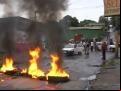 Acidente de trânsito e manifestação no bairro Amazonas
